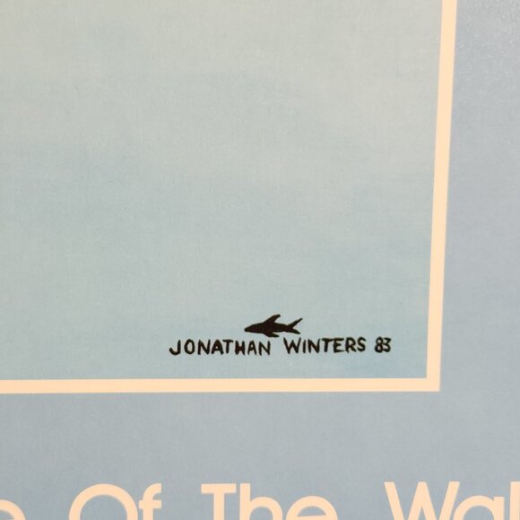 1980s Poster Jonathan Winters "Sunday On The Other Side Of The Wall" 28"x22" NOS - Picture 4 of 8